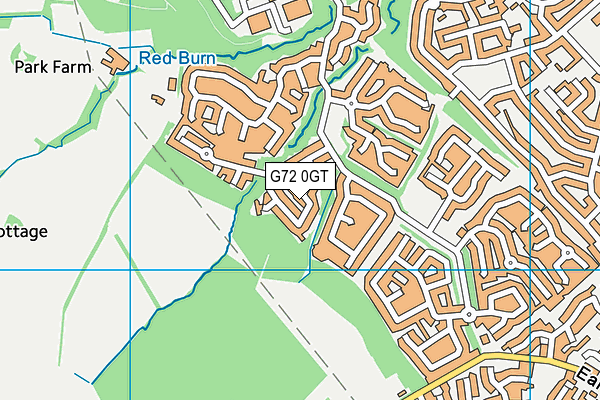 G72 0GT map - OS VectorMap District (Ordnance Survey)