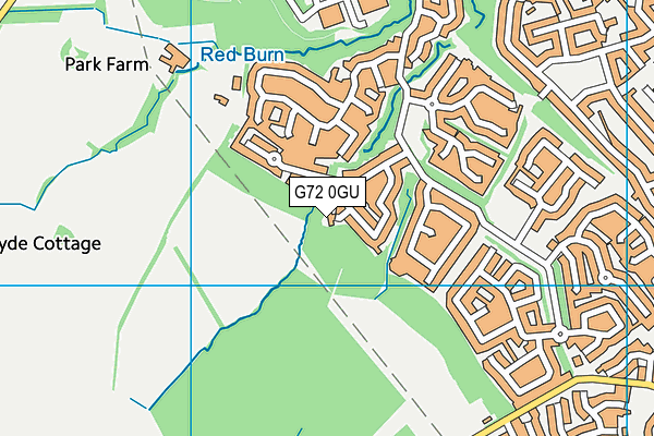 G72 0GU map - OS VectorMap District (Ordnance Survey)