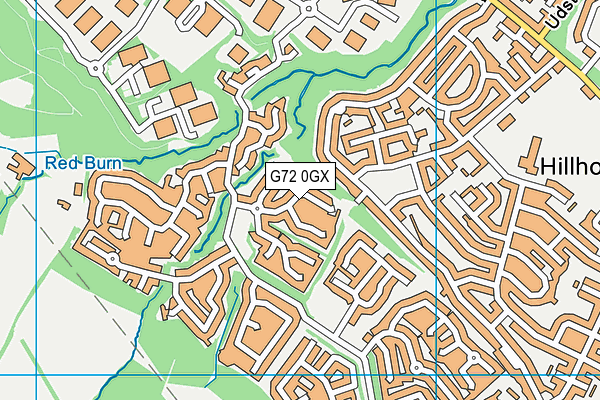 G72 0GX map - OS VectorMap District (Ordnance Survey)
