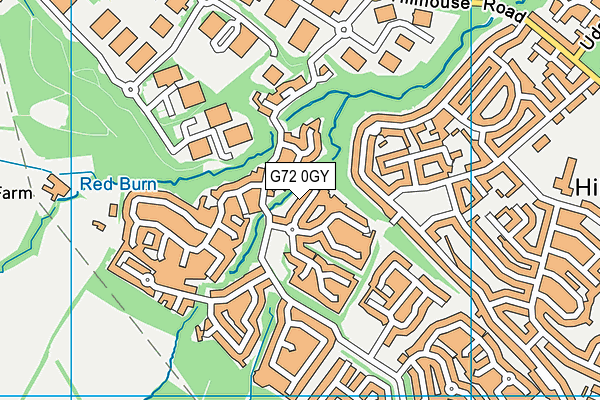G72 0GY map - OS VectorMap District (Ordnance Survey)