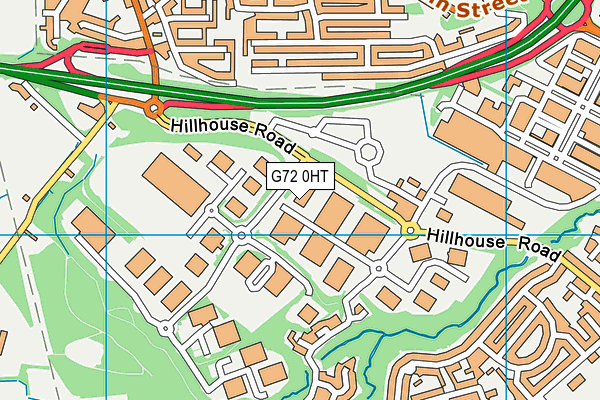 G72 0HT map - OS VectorMap District (Ordnance Survey)