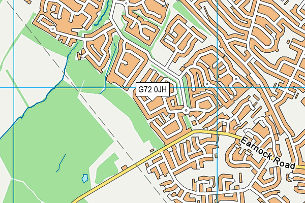 G72 0JH map - OS VectorMap District (Ordnance Survey)