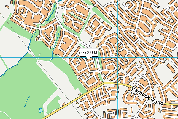 G72 0JJ map - OS VectorMap District (Ordnance Survey)
