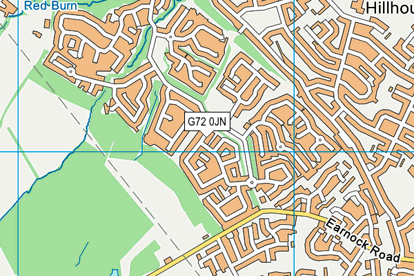 G72 0JN map - OS VectorMap District (Ordnance Survey)