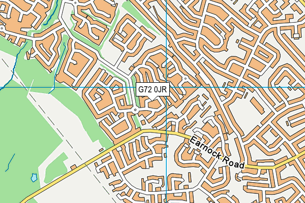 G72 0JR map - OS VectorMap District (Ordnance Survey)