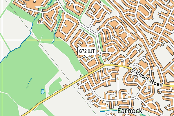 G72 0JT map - OS VectorMap District (Ordnance Survey)