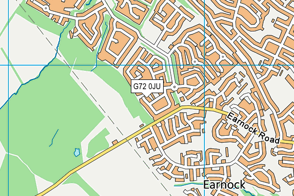 G72 0JU map - OS VectorMap District (Ordnance Survey)