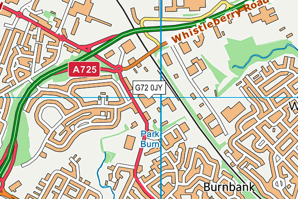 G72 0JY map - OS VectorMap District (Ordnance Survey)
