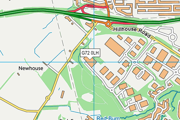 G72 0LH map - OS VectorMap District (Ordnance Survey)