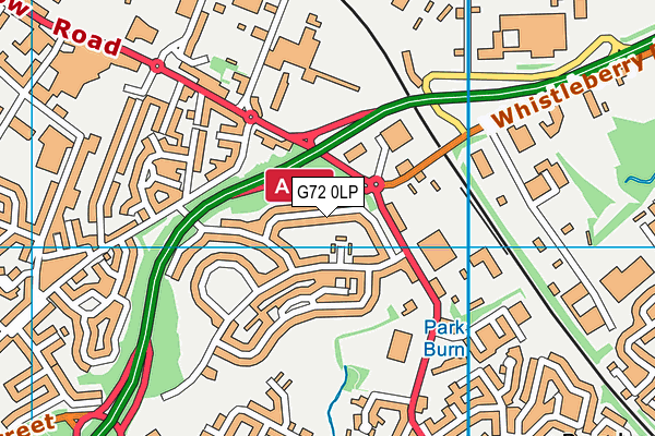 G72 0LP map - OS VectorMap District (Ordnance Survey)