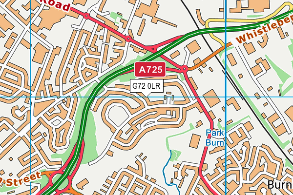 G72 0LR map - OS VectorMap District (Ordnance Survey)