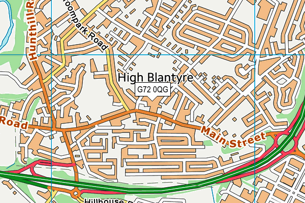 G72 0QG map - OS VectorMap District (Ordnance Survey)
