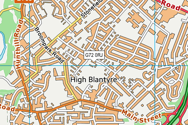 G72 0RJ map - OS VectorMap District (Ordnance Survey)
