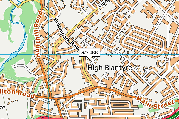 G72 0RR map - OS VectorMap District (Ordnance Survey)