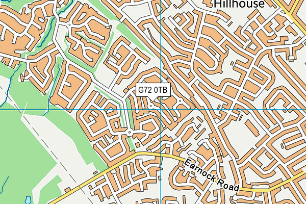 G72 0TB map - OS VectorMap District (Ordnance Survey)