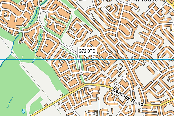 G72 0TD map - OS VectorMap District (Ordnance Survey)