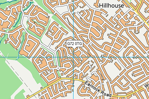 G72 0TG map - OS VectorMap District (Ordnance Survey)