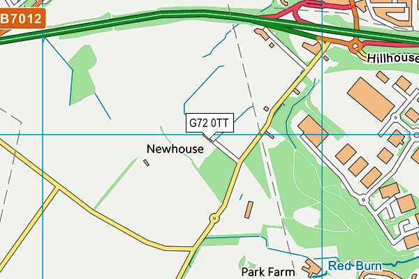 G72 0TT map - OS VectorMap District (Ordnance Survey)