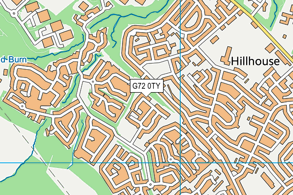 G72 0TY map - OS VectorMap District (Ordnance Survey)