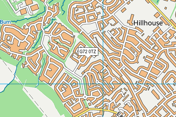 G72 0TZ map - OS VectorMap District (Ordnance Survey)