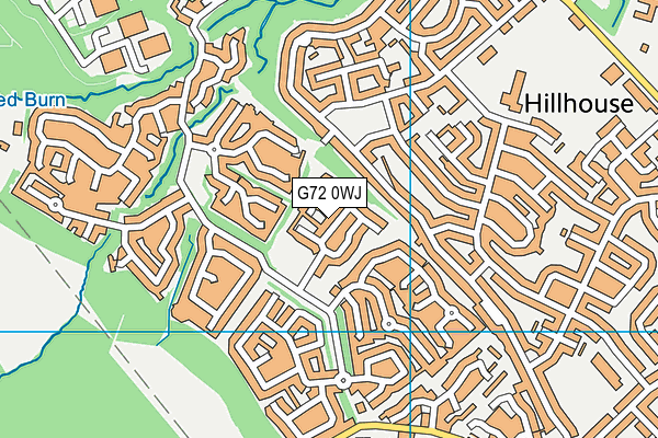G72 0WJ map - OS VectorMap District (Ordnance Survey)