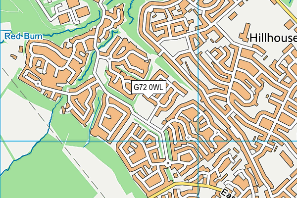 G72 0WL map - OS VectorMap District (Ordnance Survey)