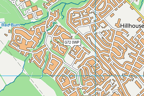 G72 0WP map - OS VectorMap District (Ordnance Survey)