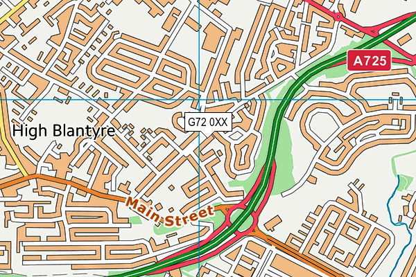 G72 0XX map - OS VectorMap District (Ordnance Survey)