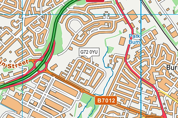 G72 0YU map - OS VectorMap District (Ordnance Survey)