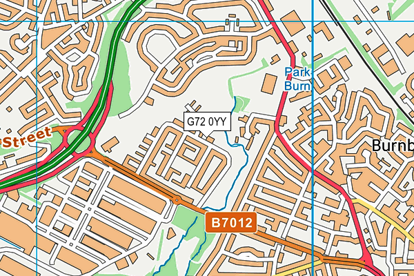 G72 0YY map - OS VectorMap District (Ordnance Survey)
