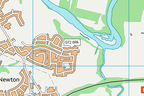 G72 6PA map - OS VectorMap District (Ordnance Survey)