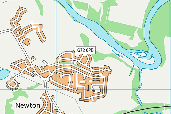 G72 6PB map - OS VectorMap District (Ordnance Survey)