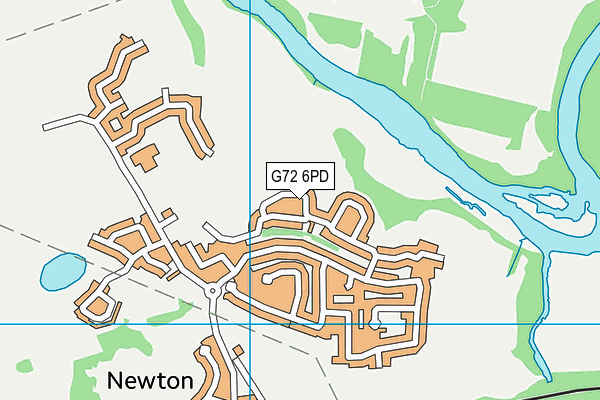 G72 6PD map - OS VectorMap District (Ordnance Survey)