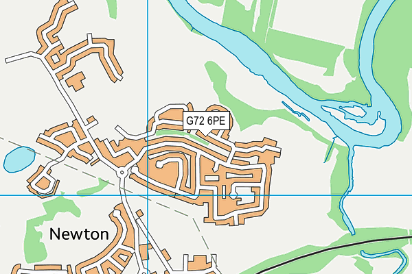 G72 6PE map - OS VectorMap District (Ordnance Survey)