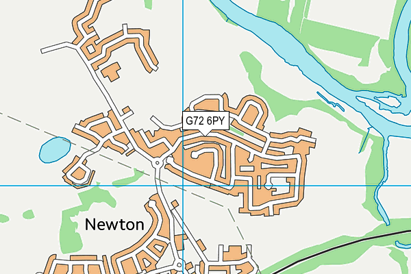 G72 6PY map - OS VectorMap District (Ordnance Survey)