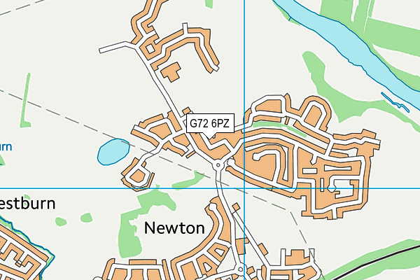 G72 6PZ map - OS VectorMap District (Ordnance Survey)