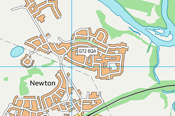 G72 6QA map - OS VectorMap District (Ordnance Survey)