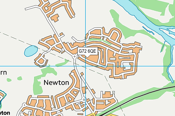 G72 6QE map - OS VectorMap District (Ordnance Survey)