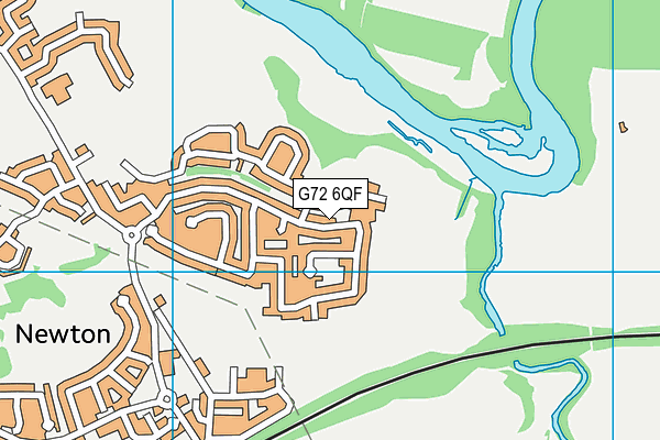 G72 6QF map - OS VectorMap District (Ordnance Survey)