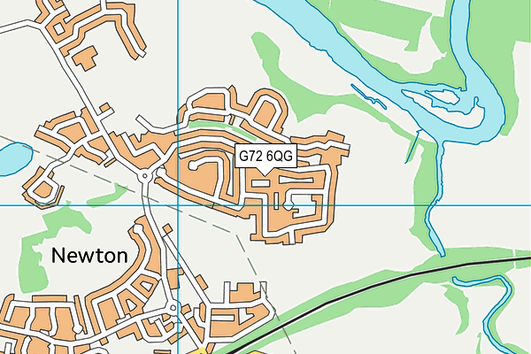 G72 6QG map - OS VectorMap District (Ordnance Survey)