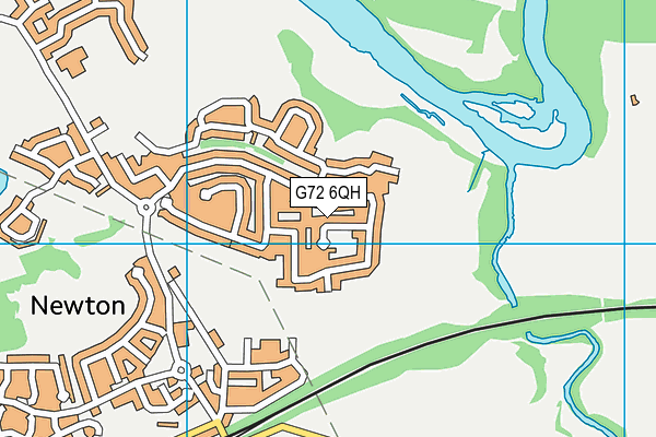 G72 6QH map - OS VectorMap District (Ordnance Survey)
