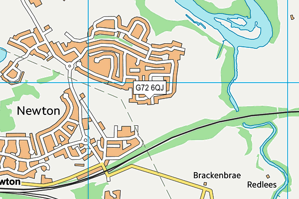 G72 6QJ map - OS VectorMap District (Ordnance Survey)