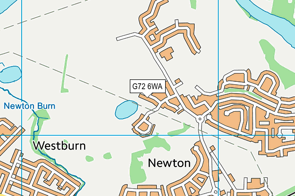 G72 6WA map - OS VectorMap District (Ordnance Survey)