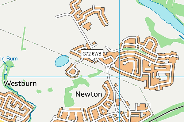 G72 6WB map - OS VectorMap District (Ordnance Survey)