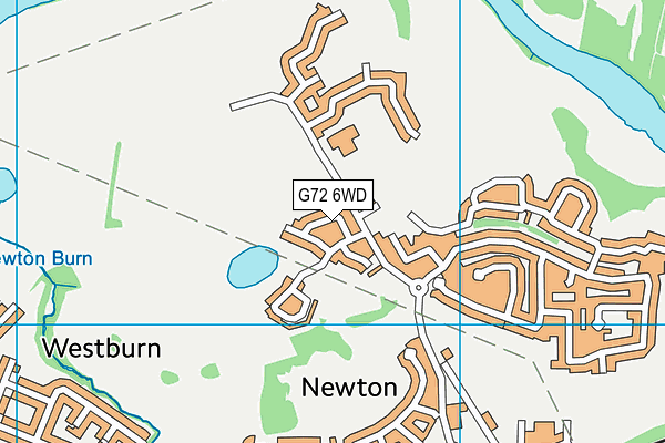G72 6WD map - OS VectorMap District (Ordnance Survey)
