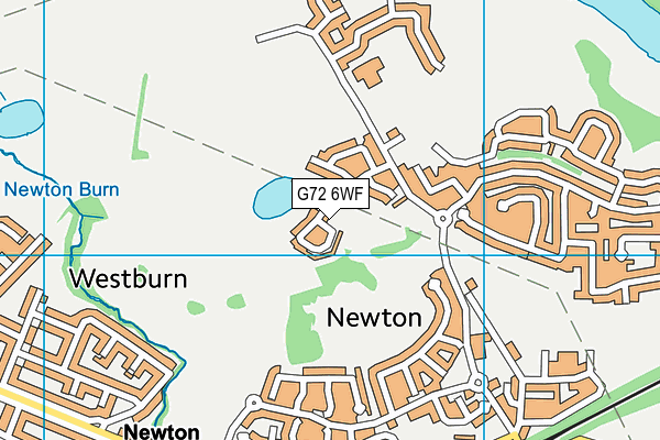 G72 6WF map - OS VectorMap District (Ordnance Survey)