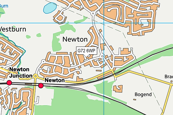 G72 6WP map - OS VectorMap District (Ordnance Survey)