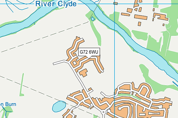G72 6WU map - OS VectorMap District (Ordnance Survey)