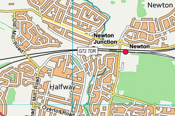 G72 7DR map - OS VectorMap District (Ordnance Survey)