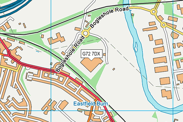 G72 7DX map - OS VectorMap District (Ordnance Survey)